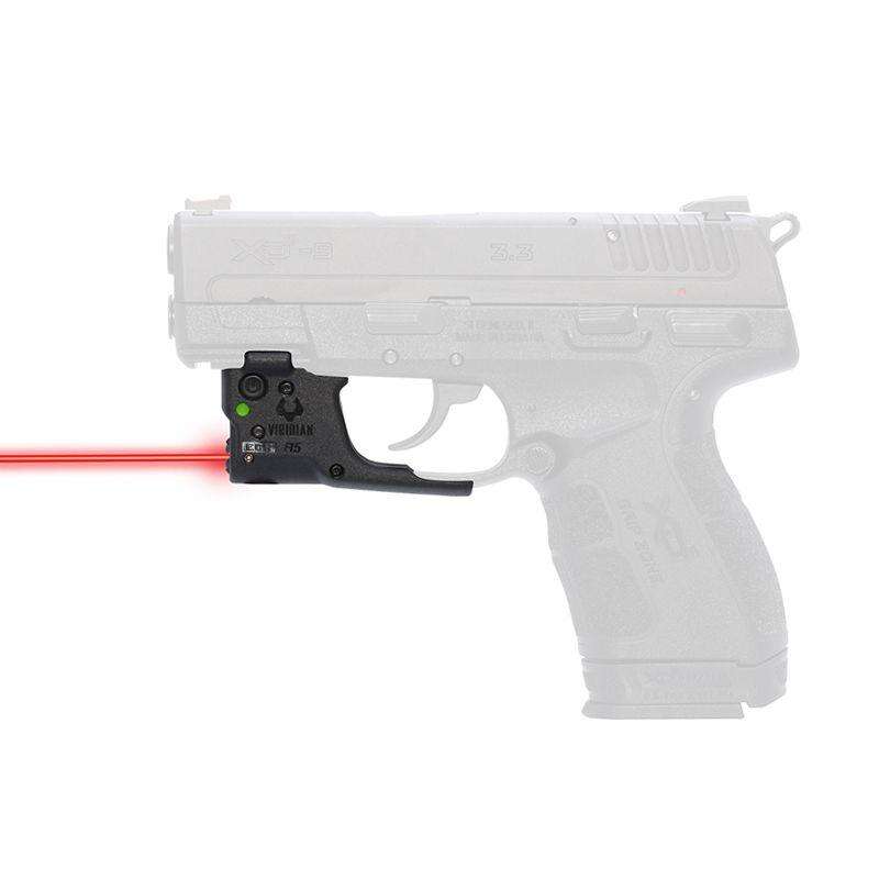 Sights Lasers Viridian Green Laser Ready Series Reactor 5 Gen 2 Red laser sight for Springfld XDE w/ECR w/Ambi IWB Holster